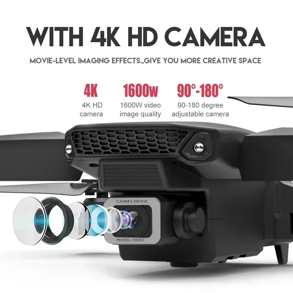 E88 Pro WIFI FPV Drone Wide An - đánh giá và giá Drone Aerial Photography